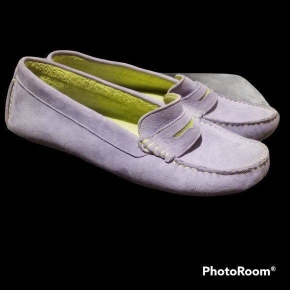 Women's JOHNSTON & MURPHY Lilac Loafers (7/7.5) - Picture 15 of 16